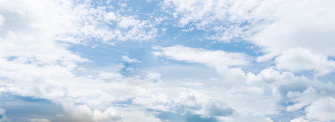 Bluish and cloudy summer sky