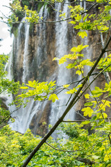 waterfalls plitvice plitvicke lake croatia summer holiday destination travel natural protected park 