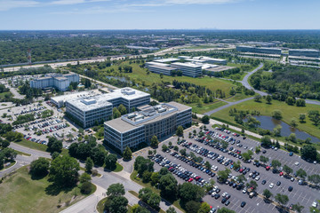 Suburban Office Park Aerial