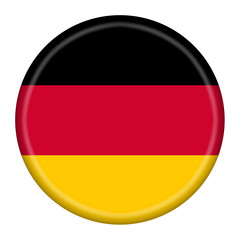 Germany button illustration with clipping path provided