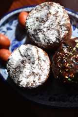 Easter cakes. Ready-made Easter cakes on a dish