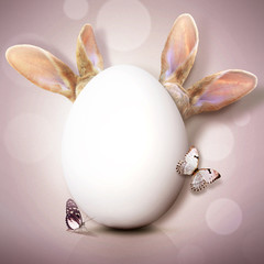 Ostern Kollage mit Osterhase