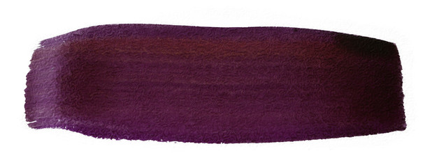 purple dark smear of watercolor paint on paper