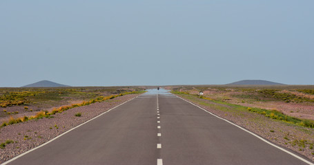 Fototapeta premium Carretera se pierde en el horizonte
