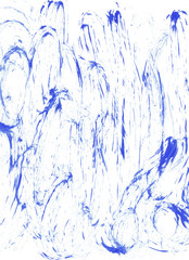 Hand-drawn watercolor and acrylic background. Color trace from a dry brush isolated on a white background.