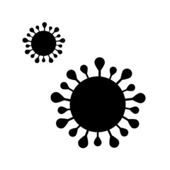 Corona-Virus Symbol, Viruspartikel