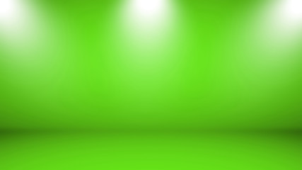 Empty Green Studio well use as background,backdrop, digital template