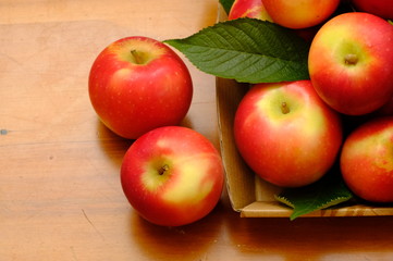 New Zealand apple on background