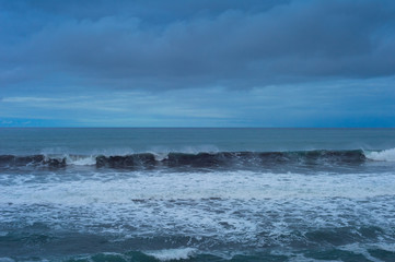 Fototapeta na wymiar Landscape wave ocean sea background