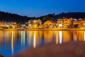 Fototapeta premium long exposure sea at sunset croatia sibenik 