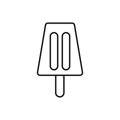 Ice cream outline icon. Symbol, logo illustration for mobile concept and web design.