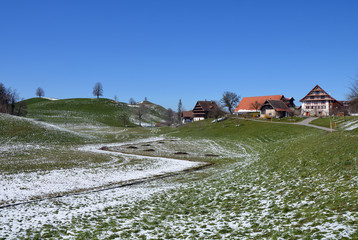 Typischer Bauernhof im Kanton Zug (Schwand bei Neuheim)