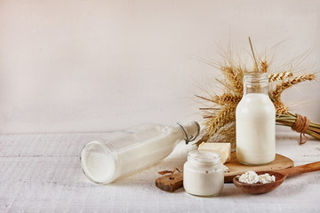 Milk and dairy products.  Milk, cottage cheese, , yogurt, cream and butter