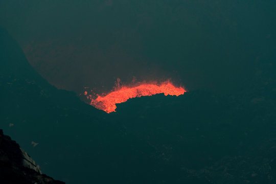 Volcano Lava Lake Eruption Ambrym Vanuatu