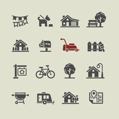 Real Estate and Homes icons