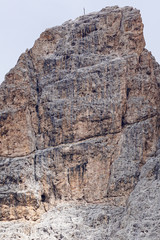Furchetta Peak in the Dolomites: Majestic Peak in Puez Odles Naturepark / Gardena Valley / South Tyrol / Italy 