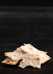 Elements of the Holy Communion or Lords Supper on a Wooden Table