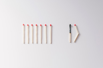 Social distance concept for epidemic safety. Keep the distance to avoid contagion.