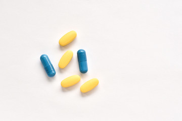 medicine and medicine, pack of pills on a white background