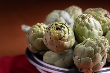 fresh and healthy artichoke plant