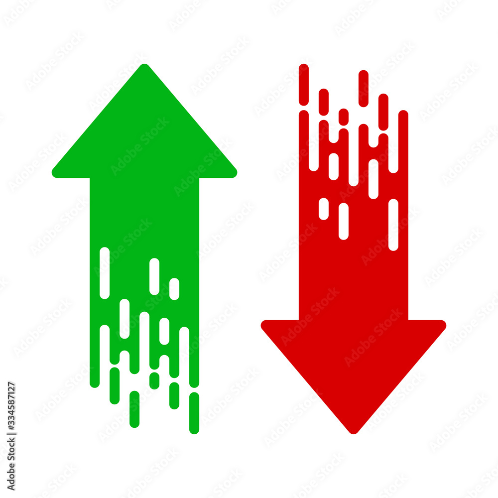 Canvas Prints vector arrows isolated. down and up arrows
