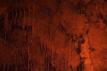 grunge red surface with cement blots texture - nice abstract photo background