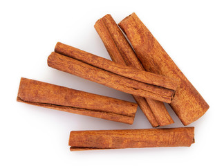 Cinnamon isolated on white background