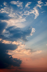 cloudy beautiful sunset