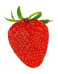 Strawberry isolated on white background.