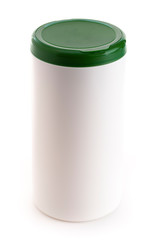 Plastic Jar Filled with Cleaning Wet Wipes