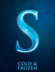 Naklejka premium FROZEN ALPHABET