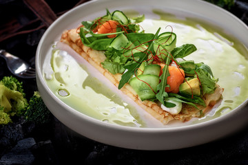 dish, eggs, vegetable, fresh, meat, cuisine, healthy, lunch, vegetables, soup, green, table, red, fried egg, diet, delicious, pancakes, tomato, tuna, salad, 