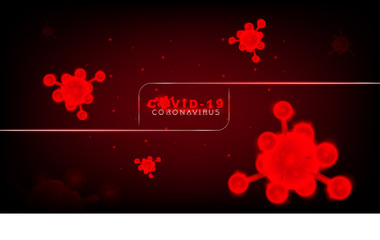 3D covid corona virus vector