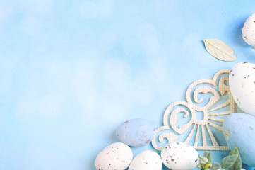 Easter background with Easter eggs