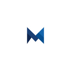 The M logo is simple in many colors and elegant