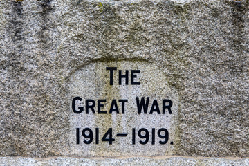 Great War Memorial in Castle Cary, Somerset