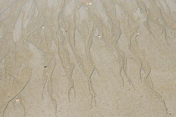 Sand Beach and Sea Water for Natural Background.