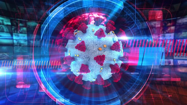 Coronavirus - Media TV Animation Graphic Background