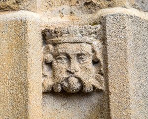 Architectural Detail in Vicars Close in Wells, Somerset