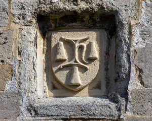 Architectural Detail on Vicars Close in Wells, Somerset