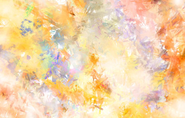 Brushed Painted Abstract Background. Brush stroked painting. Artistic vibrant and colorful wallpaper..