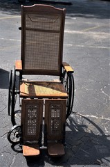 wheelchair on the beach