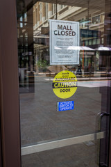 Closed Mall Due to Corona Virus