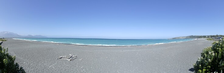 Fototapeta na wymiar Der Strand nördlich von Kaikoura