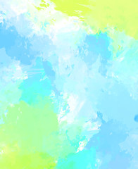 Fototapeta premium Brushed Painted Abstract Background. Brush stroked painting. Artistic vibrant and colorful wallpaper..