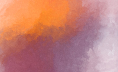 Watercolor painted background. Abstract Illustration wallpaper. Brush stroked painting. 2D Illustration.