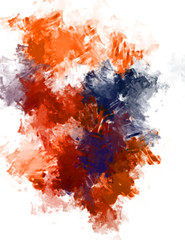 Brushed Painted Abstract Background. Brush stroked painting. Strokes of paint. 2D Illustration.