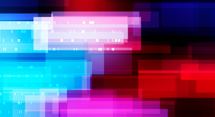 Geometric multicolored intersecting lines. Graphic illustration of digital technology. Abstract background.