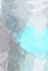 Watercolor painted background. Abstract Illustration wallpaper. Brush stroked painting. 2D Illustration.