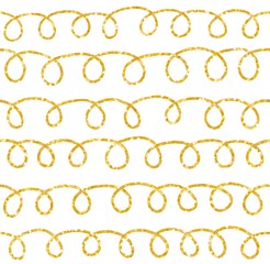 Vector pattern with lines. White and gold colors.